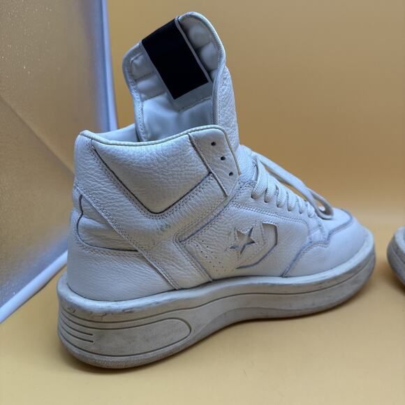 Rick Owens x Converse Men\'s Size 10 DRKSHDW TURBOWPN Mid Egret White Cream EUC main image 14